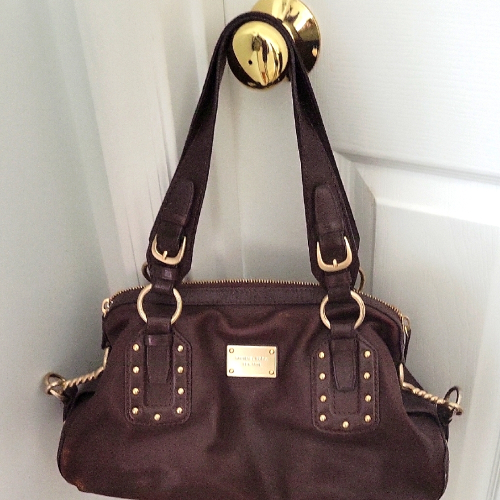 Michael Kors Brown Leather Tote Bag